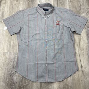 Vtg‎ Coca Cola Soda Delivery Driver Short Sleeve Shirt Button Down Mens XL
